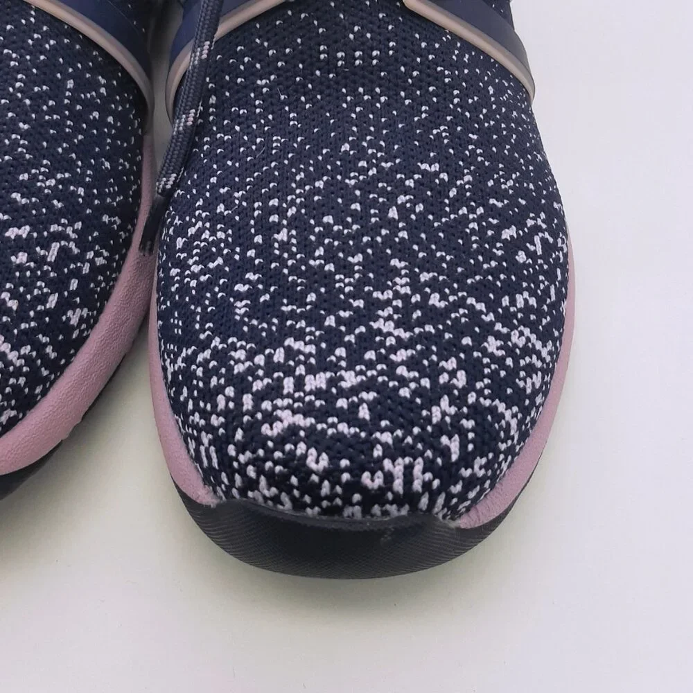 TRAQ By Alegria QOOL Lavender Navy & Lavender Lace Up Athletic Sneakers SZ 37 - Picture 5 of 12